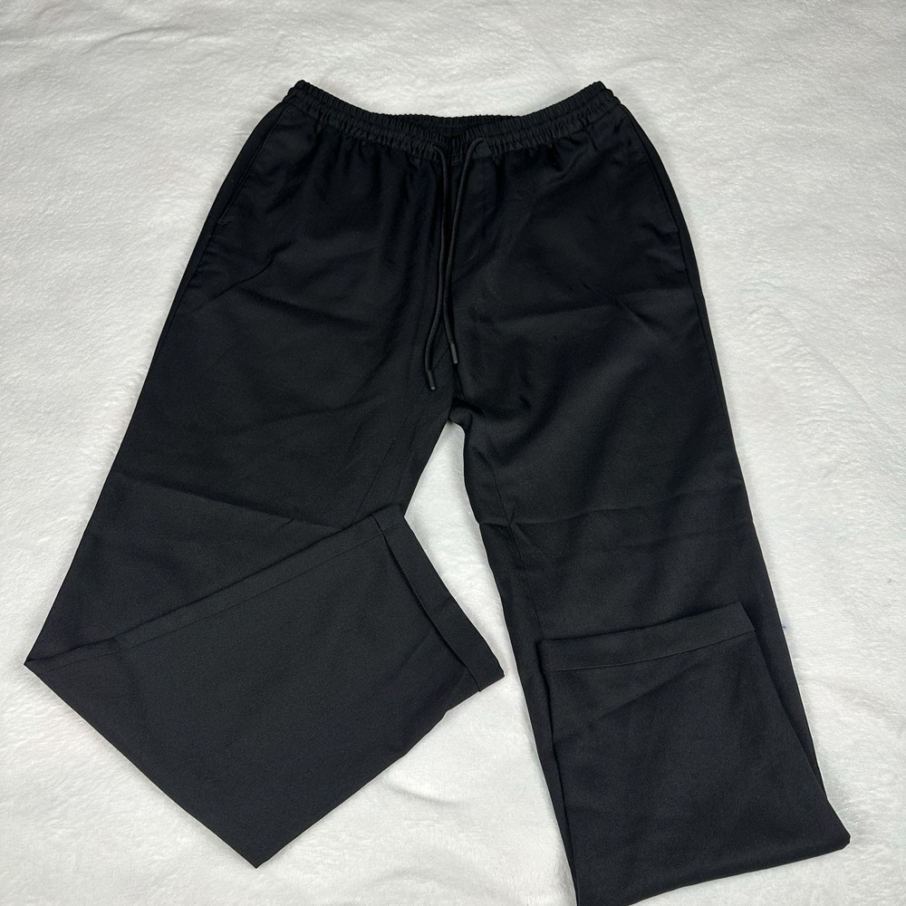 Kenneth Cole Reaction Pants Mens M 32x34 Black Pull On Dress Casual